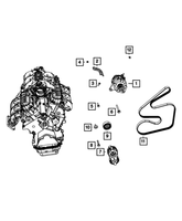 New Genuine Mopar Alternatr Engine OE R4727865AB