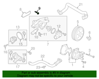 New Genuine Ford Bolt W500100S437 / W500100-S437 OEM