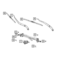 New Genuine Mopar Blade Front Wiper 2004-2019 OE WBF00026AB