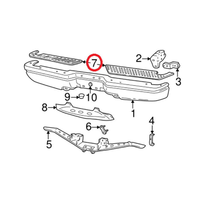 Genuine Ford F-150 Rear Bumper Step Pad Protector Scratch Guard Cover OE